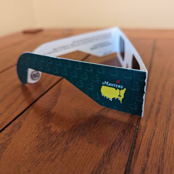 Masters Tourney Eclipse Glasses BENT + Spectator Guide ISO CE12312-2 Certified - Picture 5 of 12